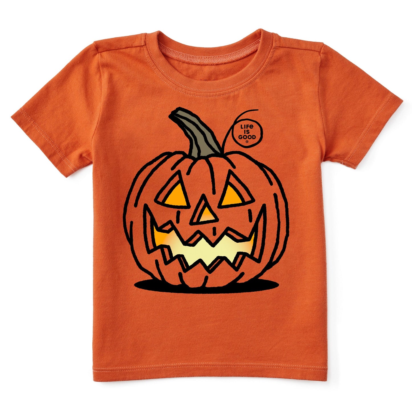 Toddler Jack O'Lantern Short Sleeve Crusher Tee