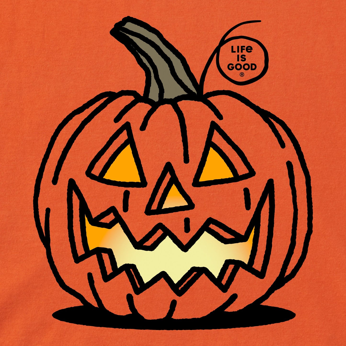 Toddler Jack O'Lantern Short Sleeve Crusher Tee