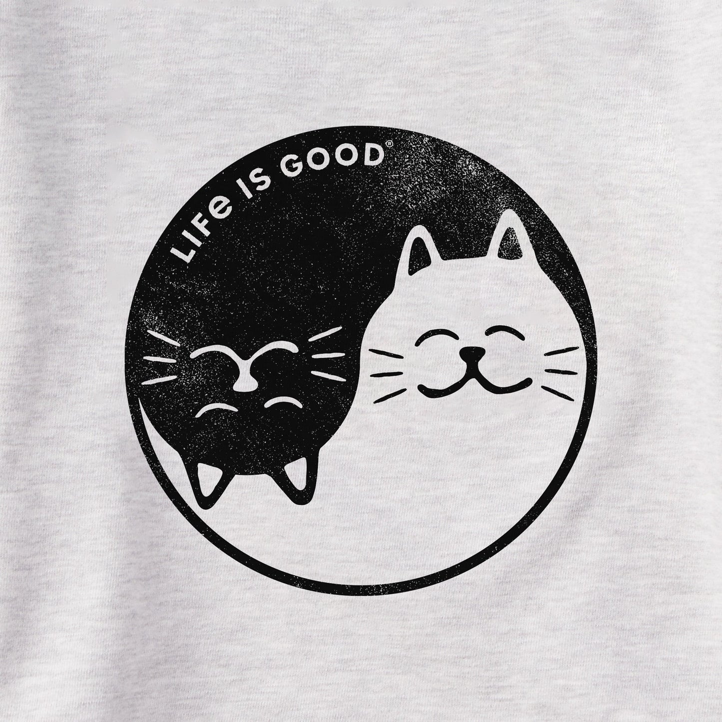 Women's Cat Yin and Yang Simply True Fleece Hoodie