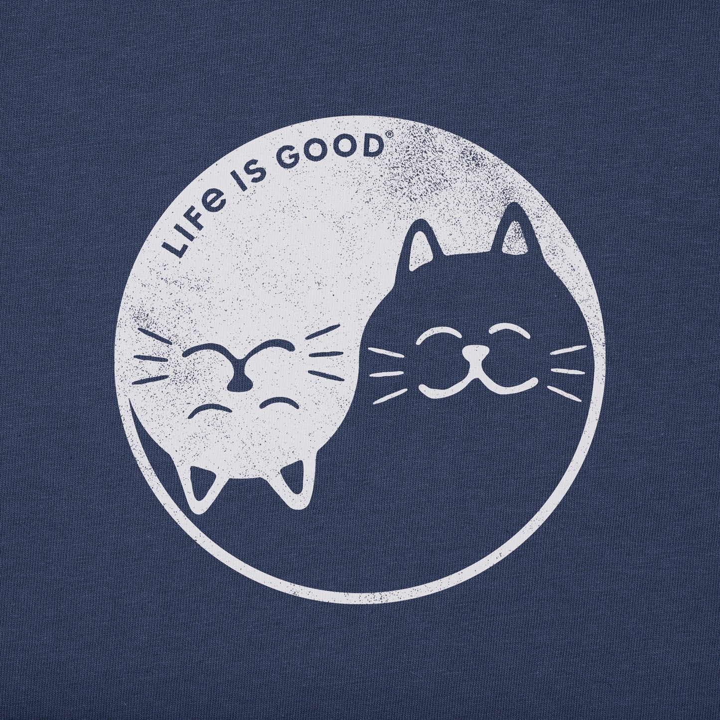 Women's Cat Yin and Yang Simply True Fleece Hoodie