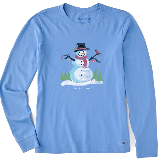 Women's Frosty Friends Long Sleeve Crusher Tee