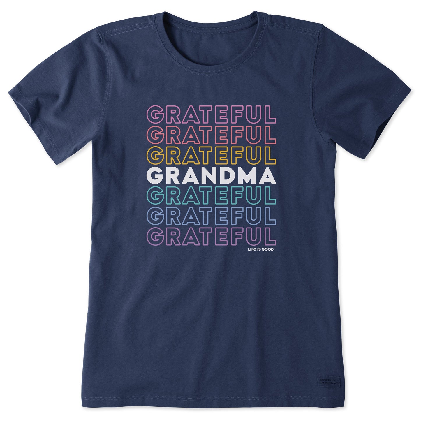 Women's Retro Grateful Grandma Short Sleeve Tee