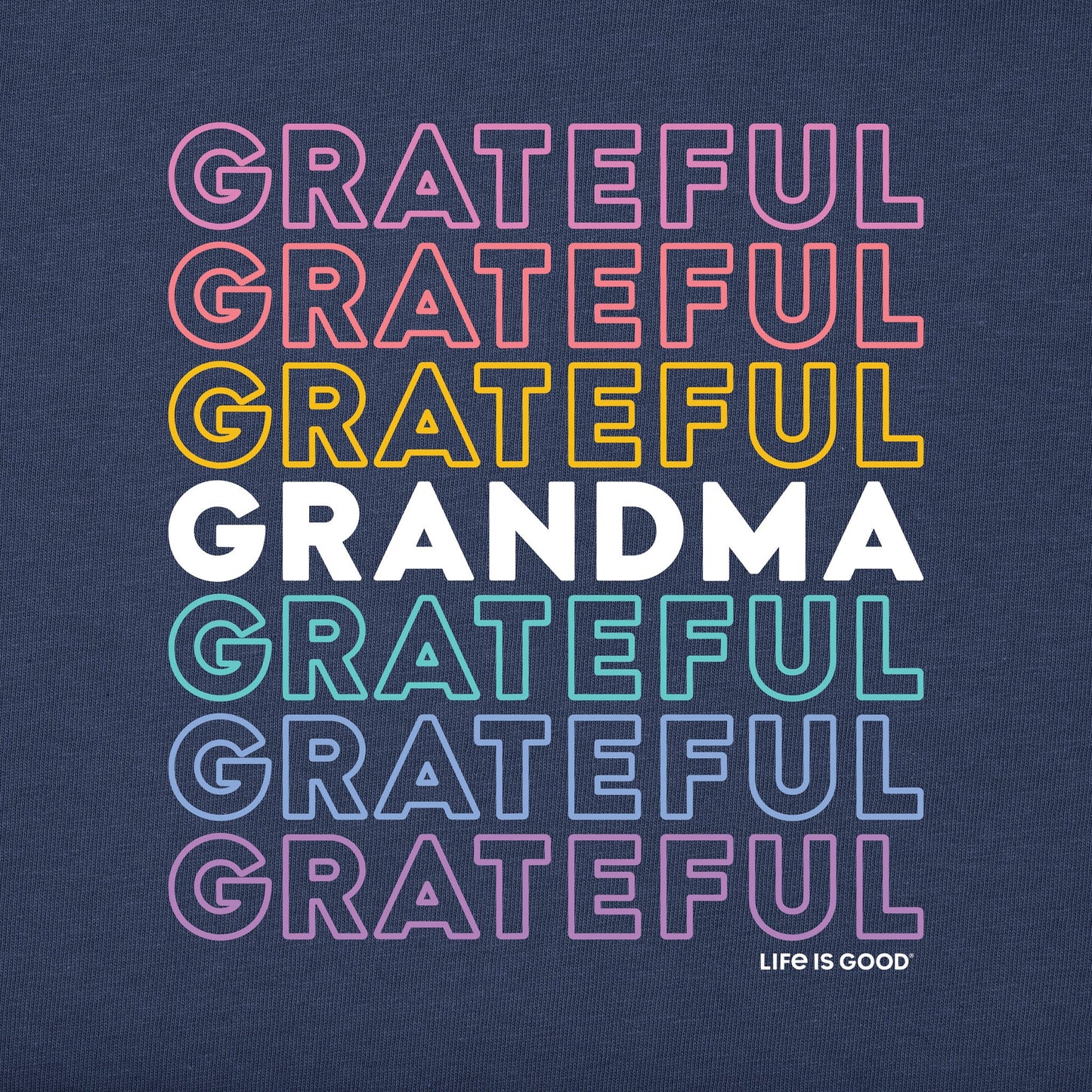 Women's Retro Grateful Grandma Short Sleeve Tee