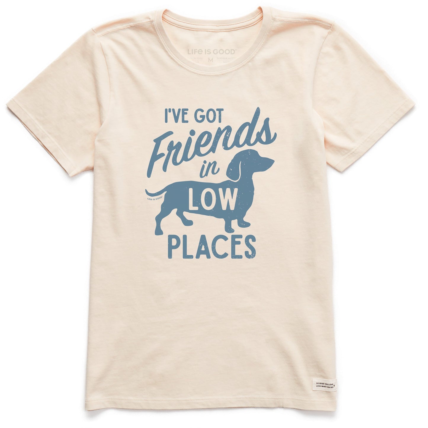 Women's Friends in Low Places Dachshund Short Sleeve Tee