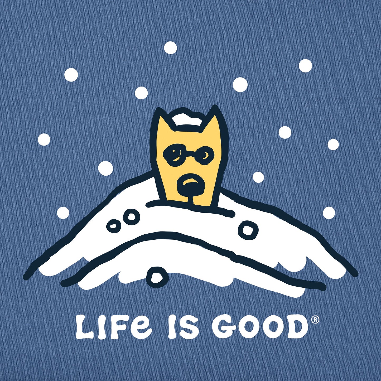 Men's Rocket Snow Pile Long Sleeve Crusher Tee