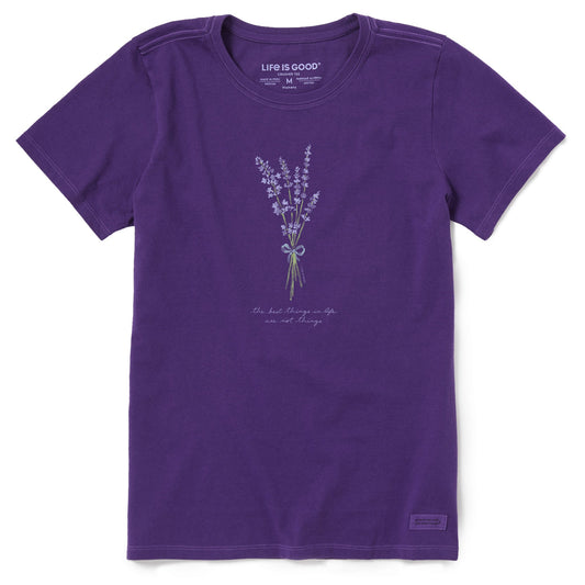Women's Best Things Lavender Short Sleeve Crusher Tee