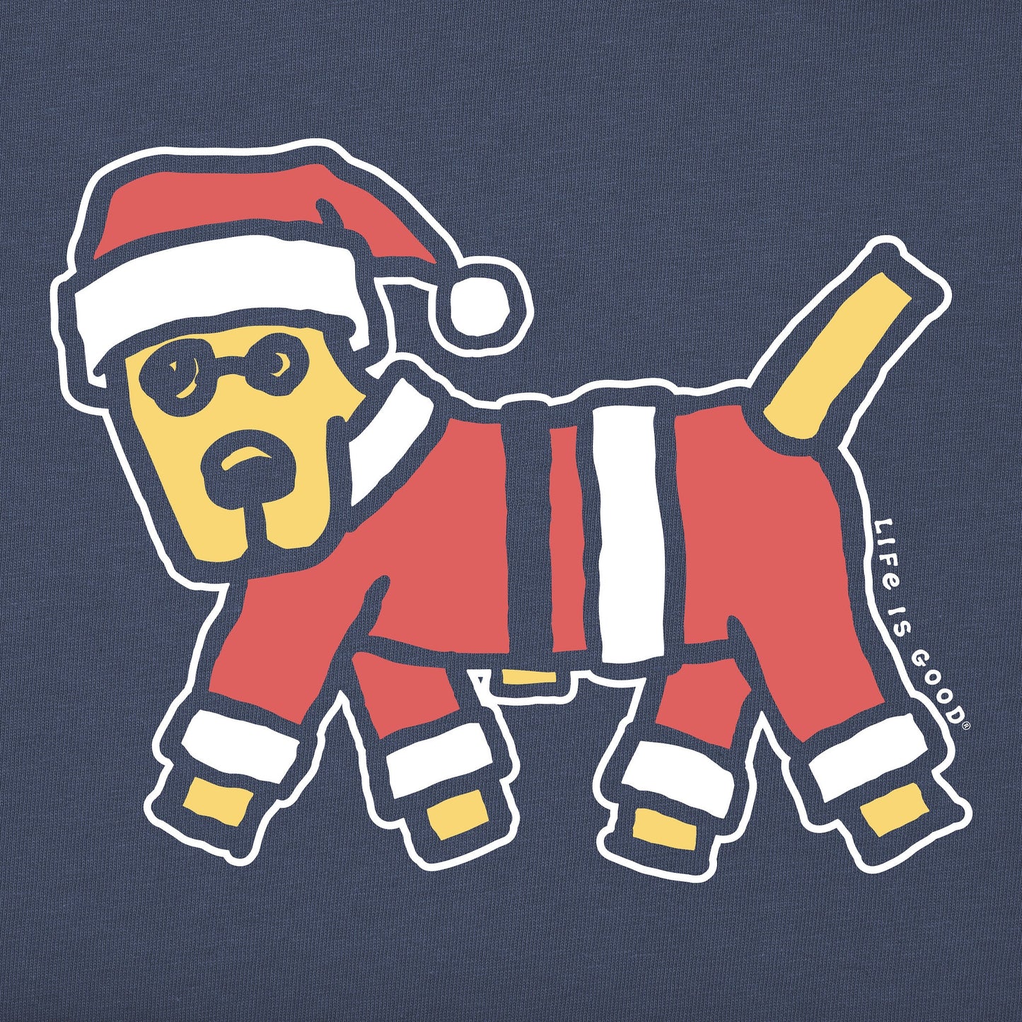 Women's Rocket Santa Suit Long Sleeve Crusher Tee