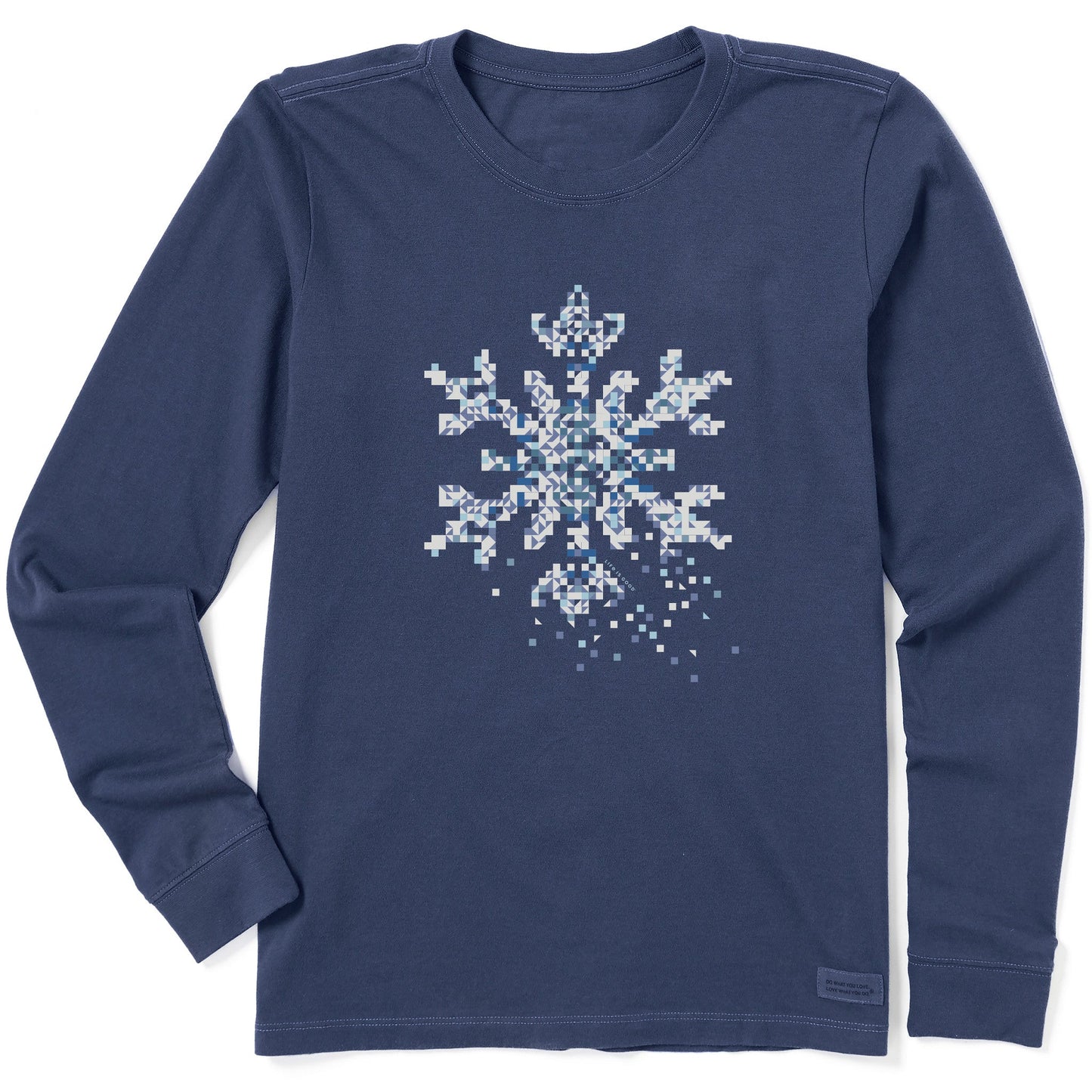 Women's Fractal Snowflake Long Sleeve Crusher Tee