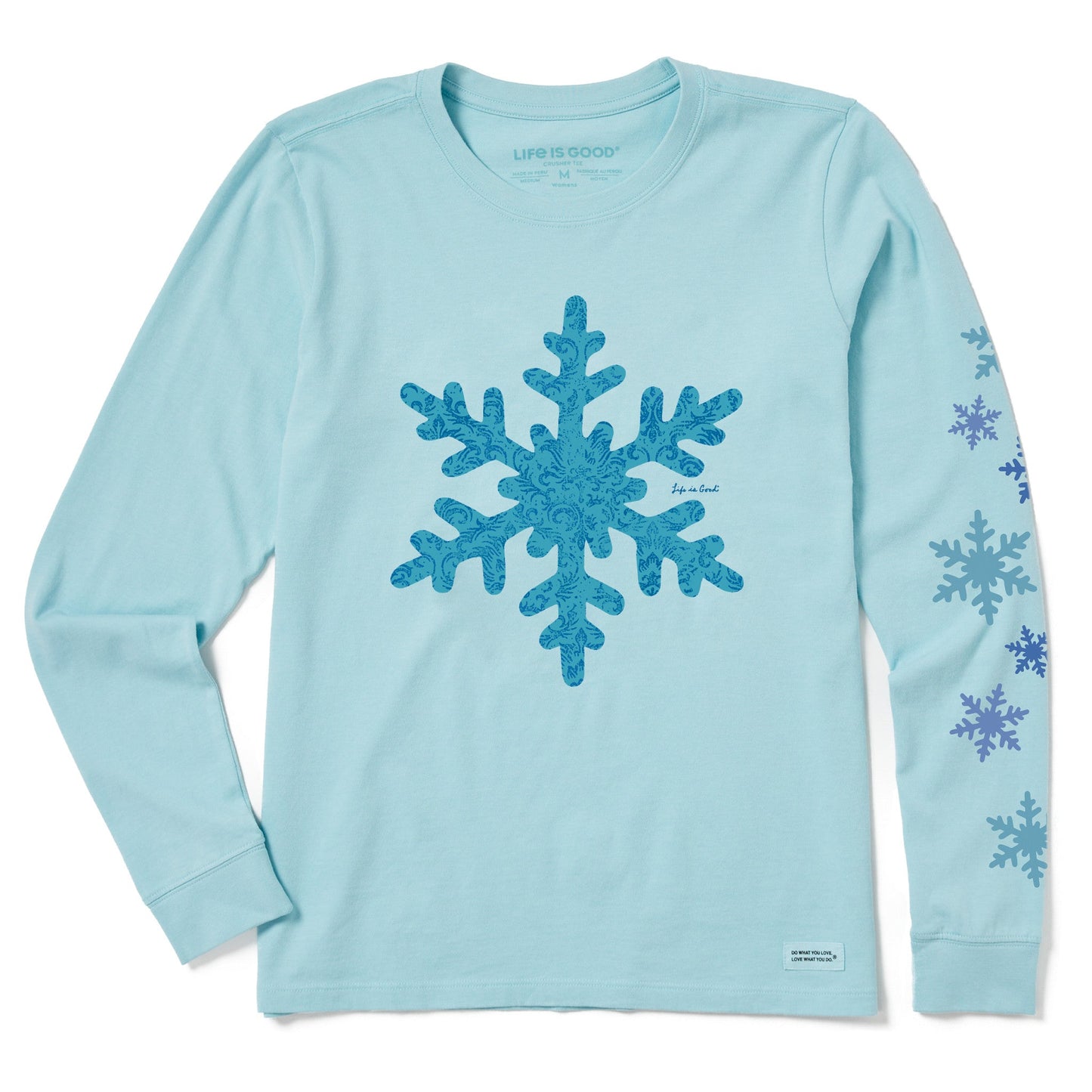 Women's Baroque Snowflake Long Sleeve Crusher Tee
