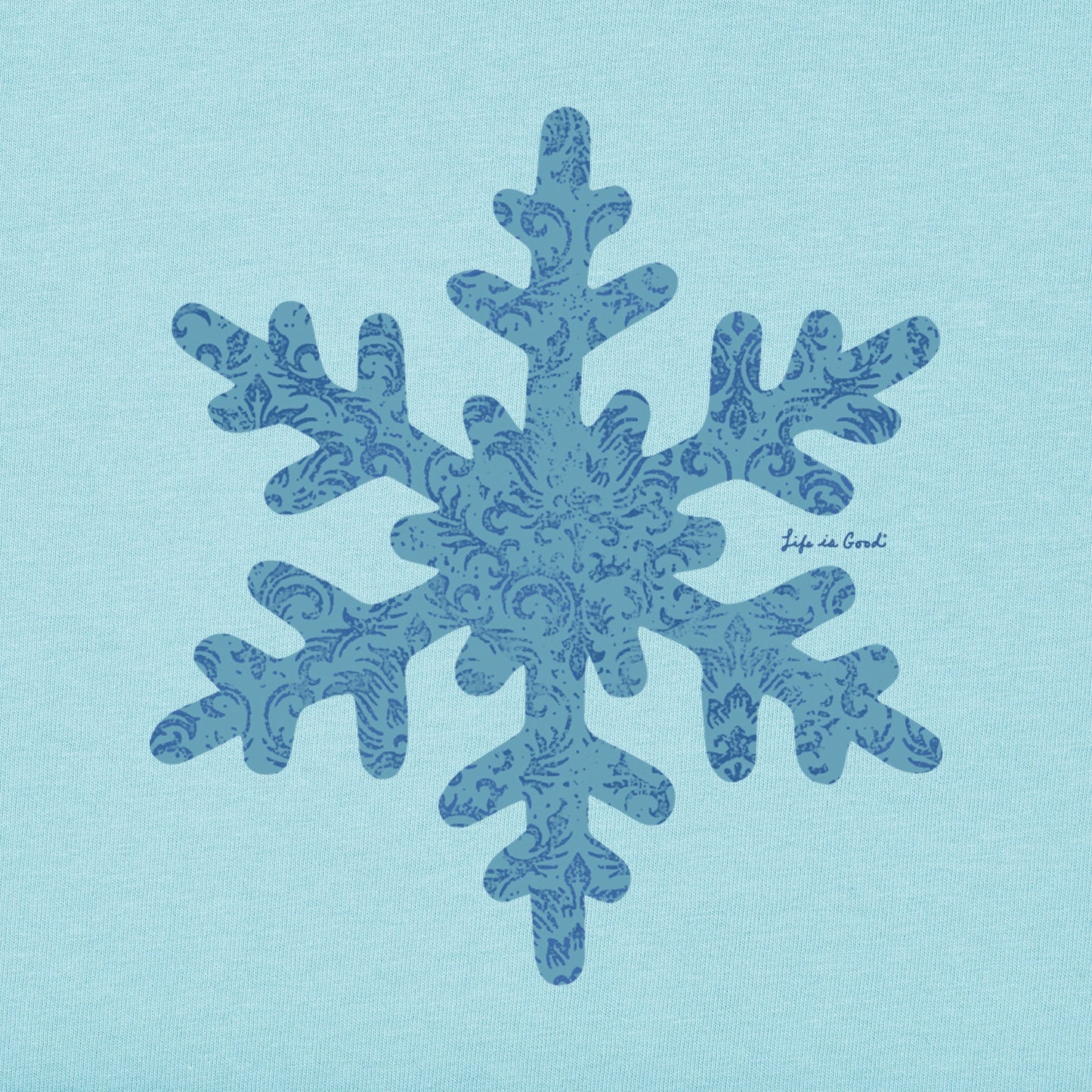 Women's Baroque Snowflake Long Sleeve Crusher Tee