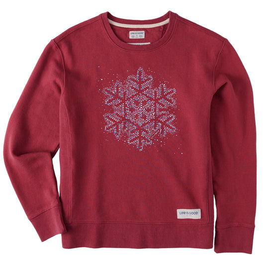 Women's Snowflake Lights Simply True Crew