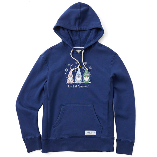 Women's Let it Snow Gnomes Simply True Fleece Hoodie