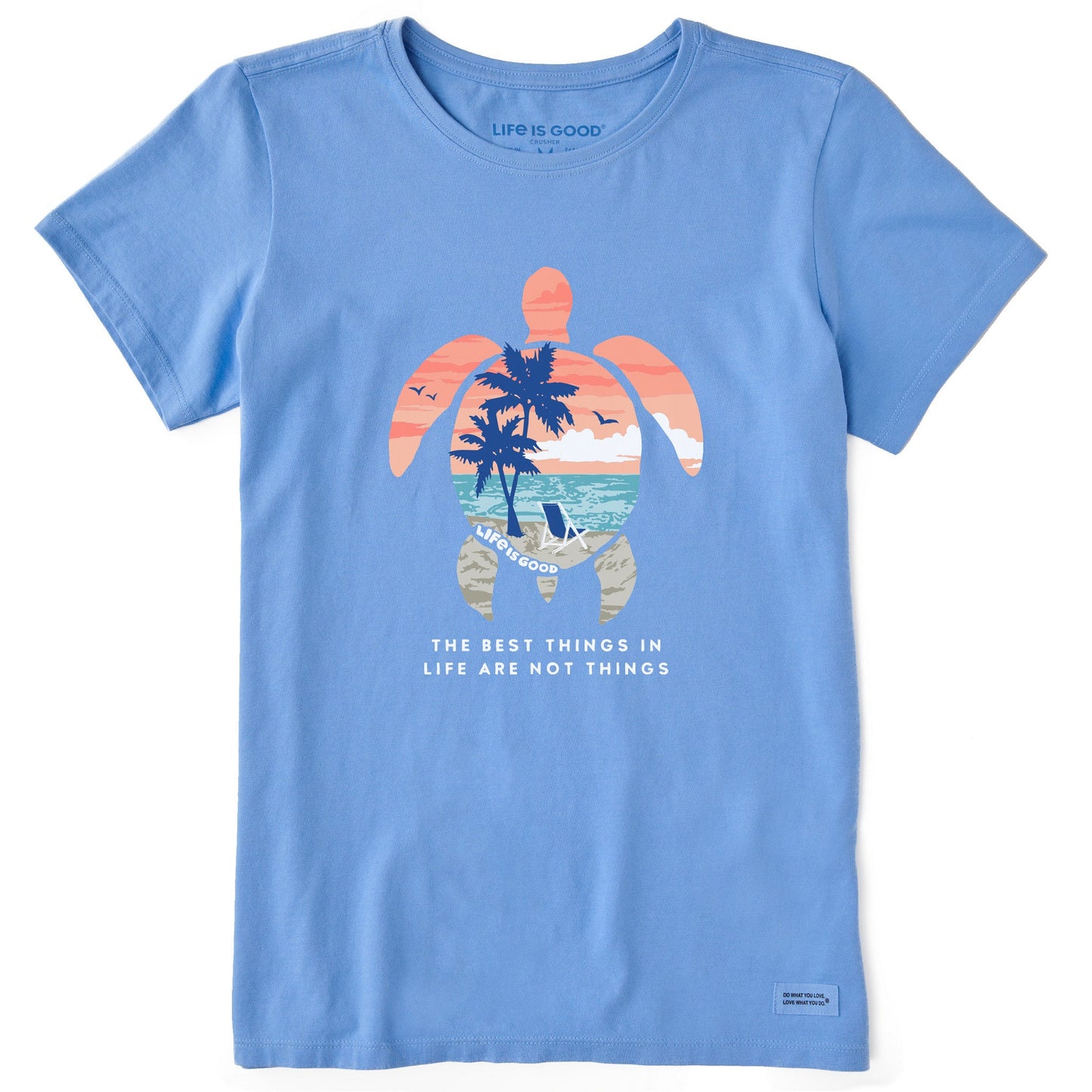 Women's Best Things Sea Turtle Beach Short Sleeve Crusher Tee
