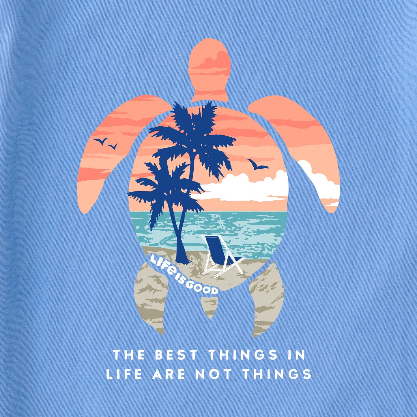 Women's Best Things Sea Turtle Beach Short Sleeve Crusher Tee