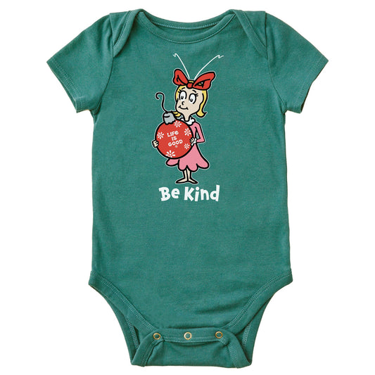 Baby Cindy-Lou Be Kind Short Sleeve Crusher Bodysuit