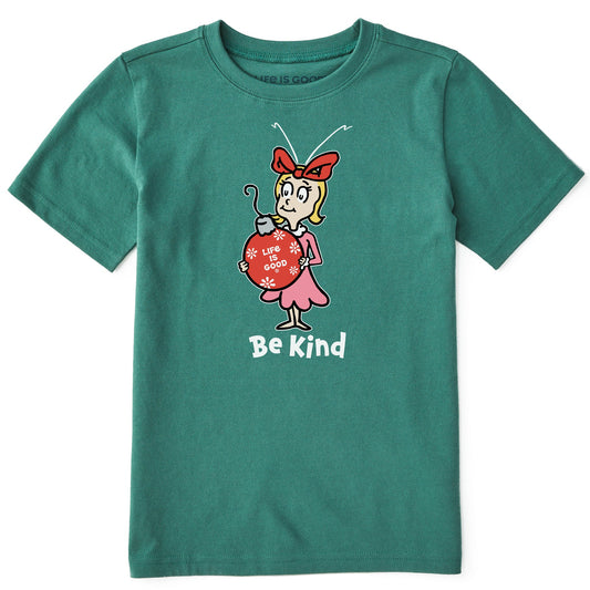 Kids Cindy-Lou Be Kind Short Sleeve Crusher Tee