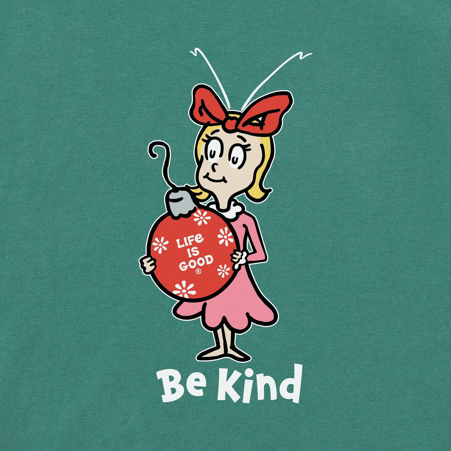 Toddler Cindy-Lou Be Kind Short Sleeve Crusher Tee