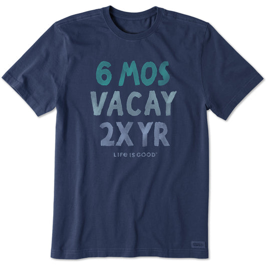 Men's 6 Mos Vacay Short Sleeve Tee