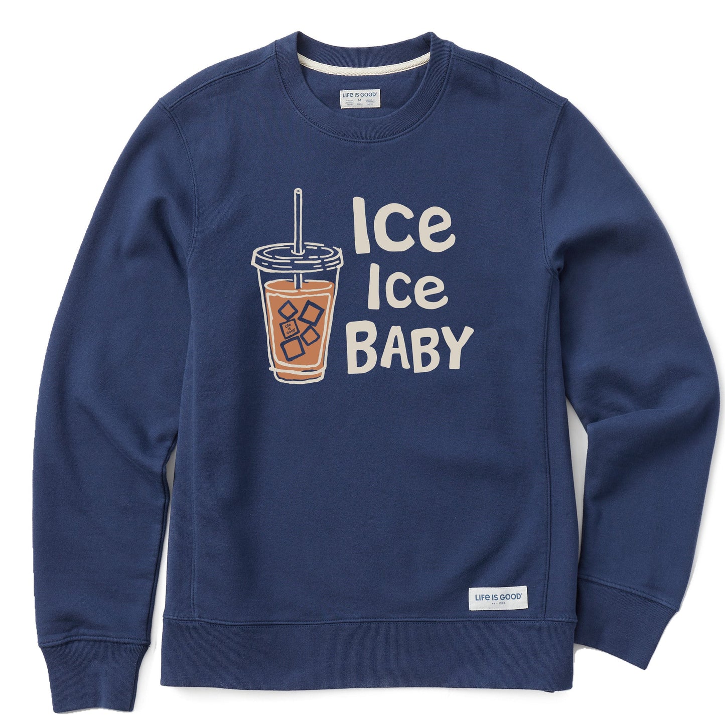 Women's Ice Ice Baby Coffee Simply True Fleece Crew