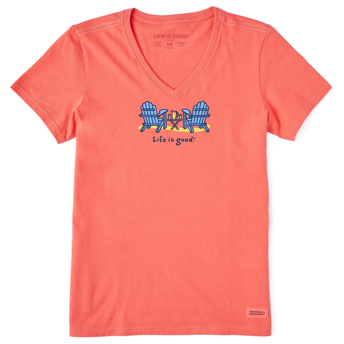 Women's Summer Chairs Short Sleeve Crusher-LITE Vee