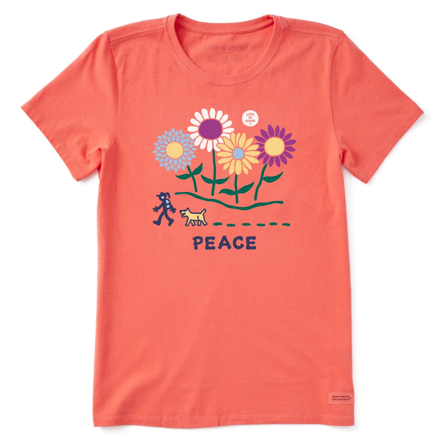 Women's Wildflower Peace Walk Short Sleeve Tee