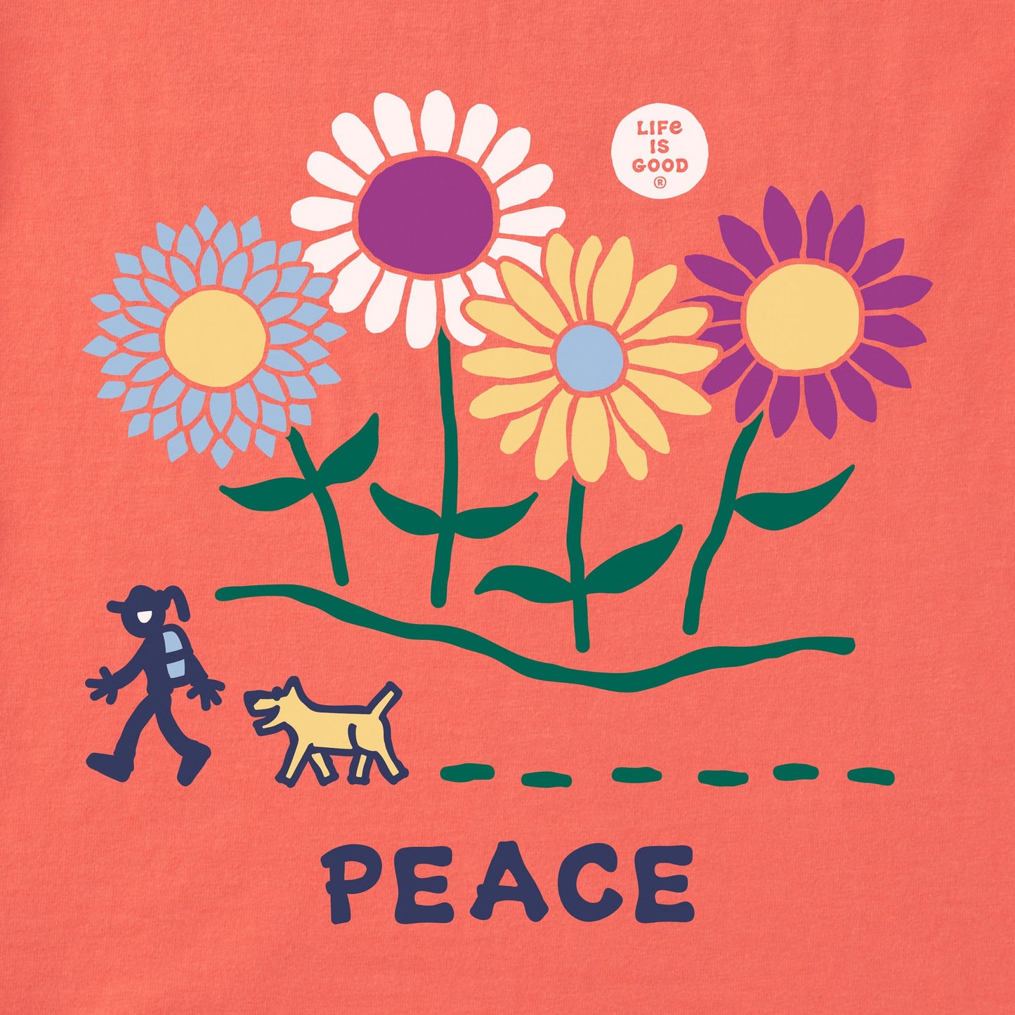 Women's Wildflower Peace Walk Short Sleeve Tee