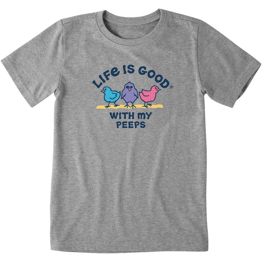 Kids LIG With My Peeps Short Sleeve Crusher Tee