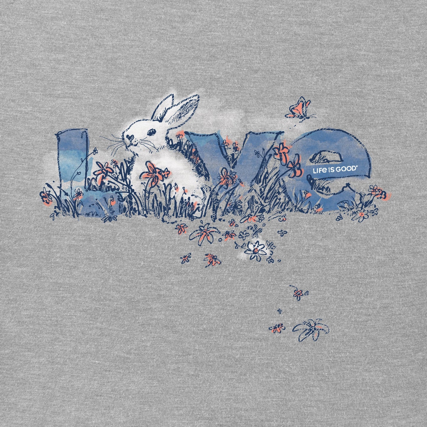 Women's Bunny Love Short Sleeve Crusher Vee