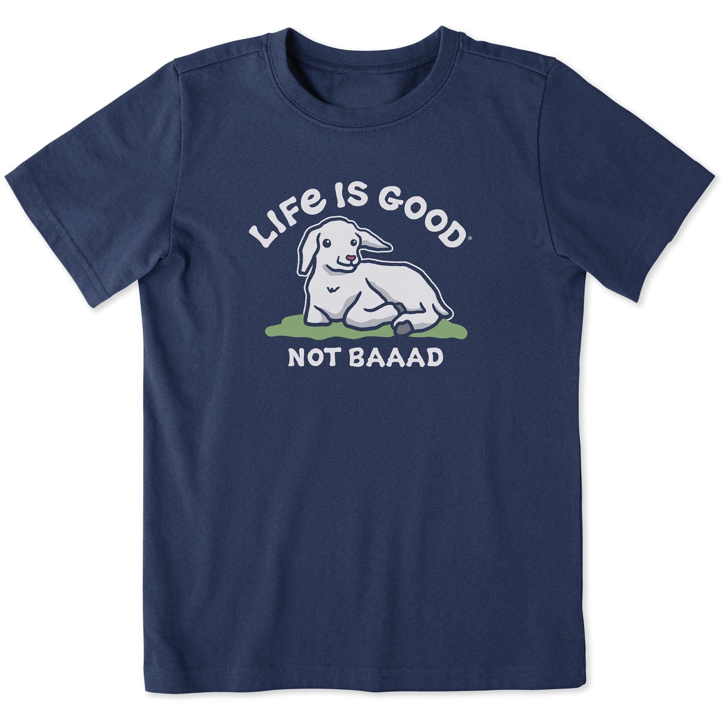 Kids Not Baaad Baby Goat Short Sleeve Crusher Tee