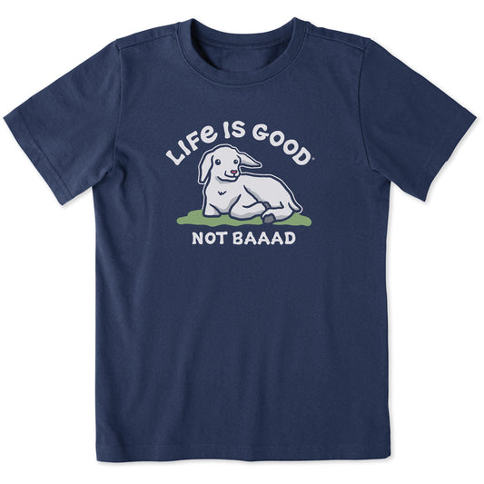 Kids Not Baaad Baby Goat Short Sleeve Crusher Tee