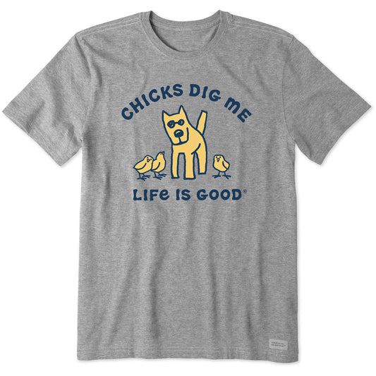 Men's Rocket Chicks Dig Me Short Sleeve Crusher Tee