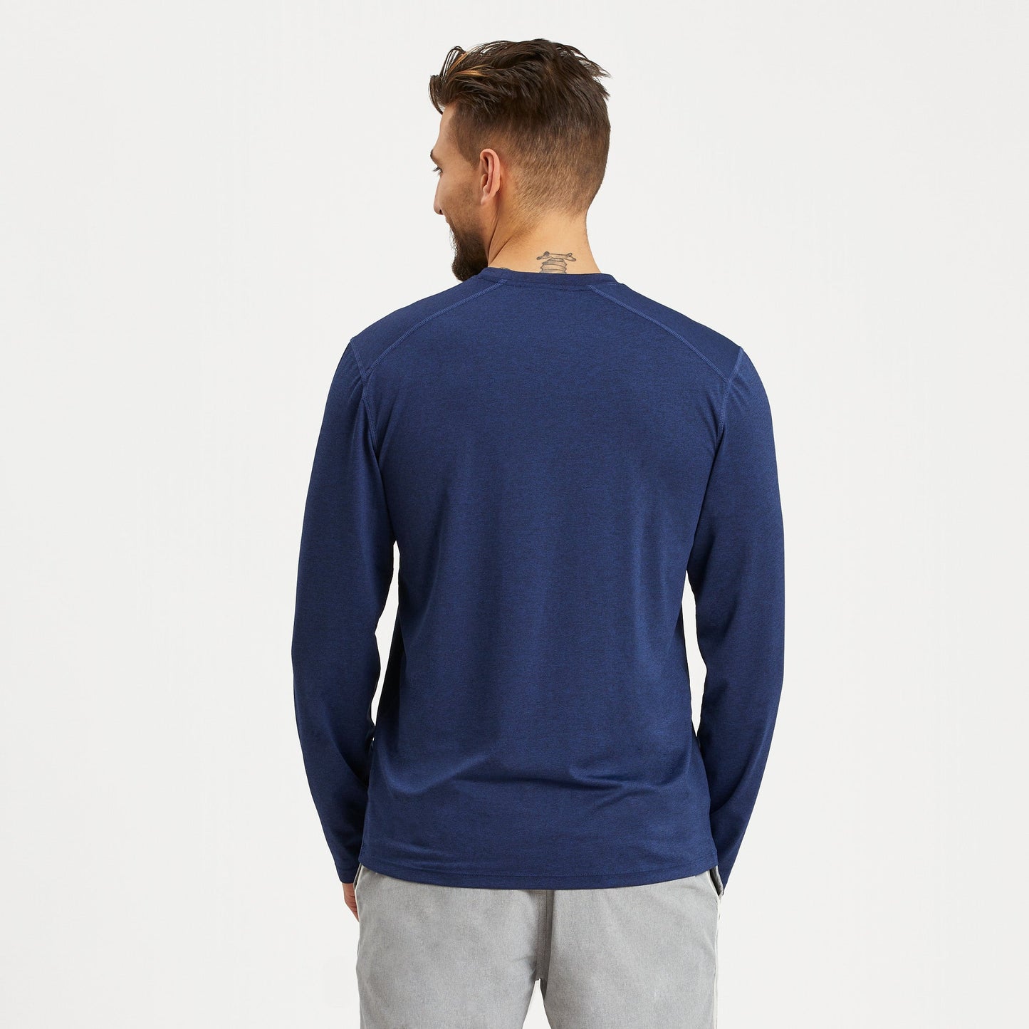 Men's Solid Long Sleeve Active Tee