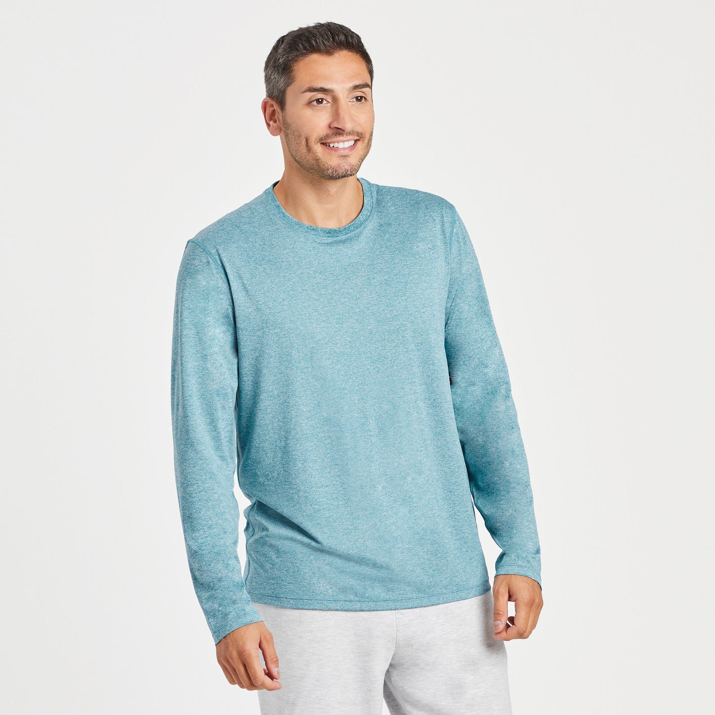 Men's Solid Long Sleeve Active Tee