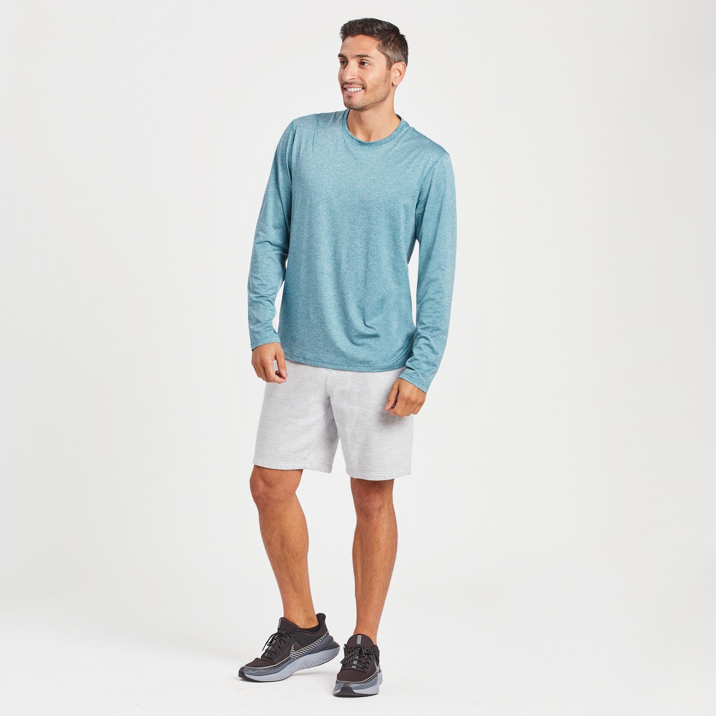 Men's Solid Long Sleeve Active Tee