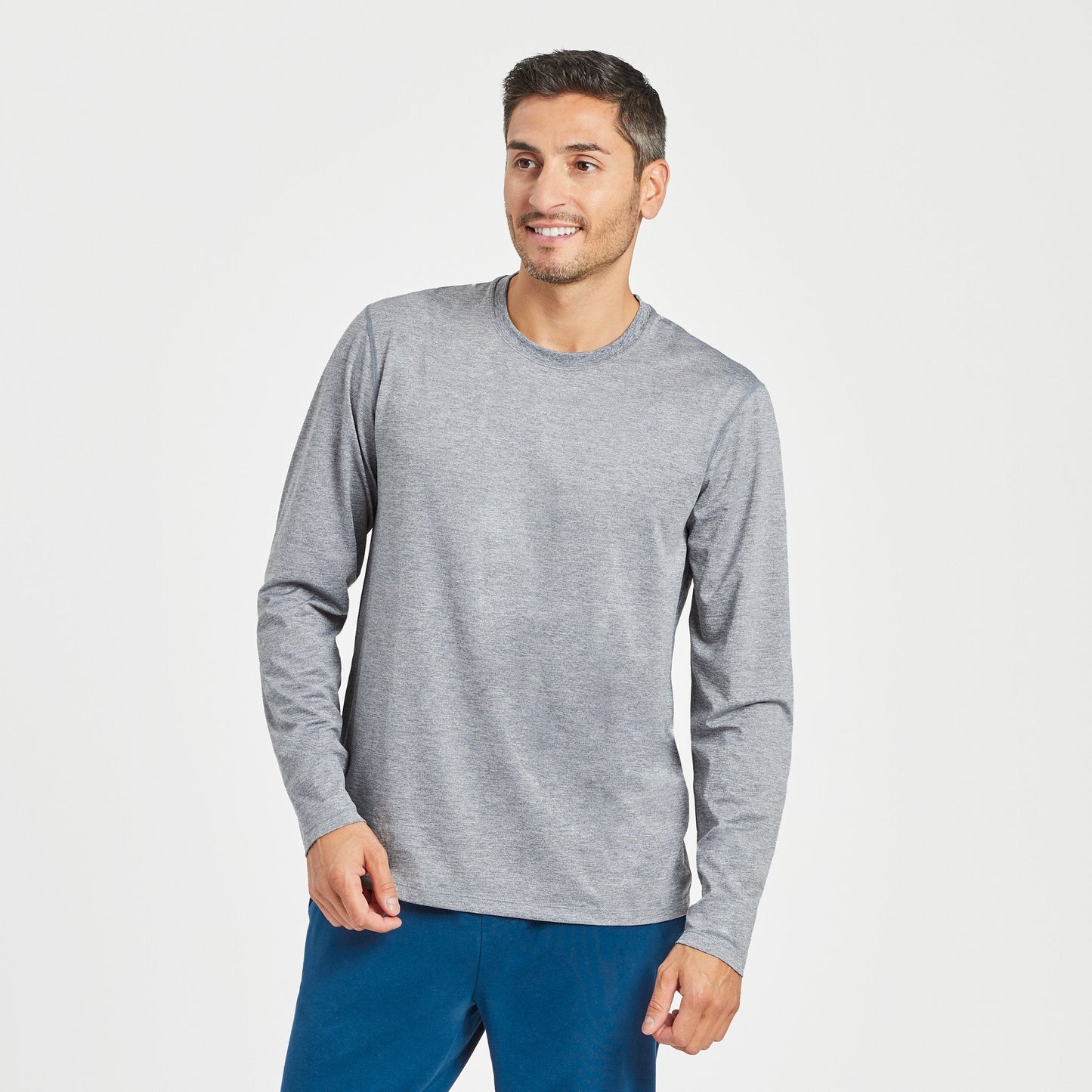 Men's Solid Long Sleeve Active Tee
