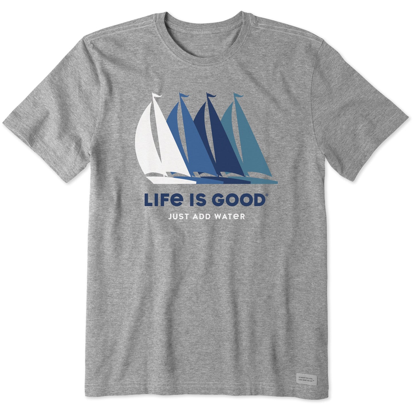 Men's Just Add Water Sailboats Short Sleeve Crusher Tee