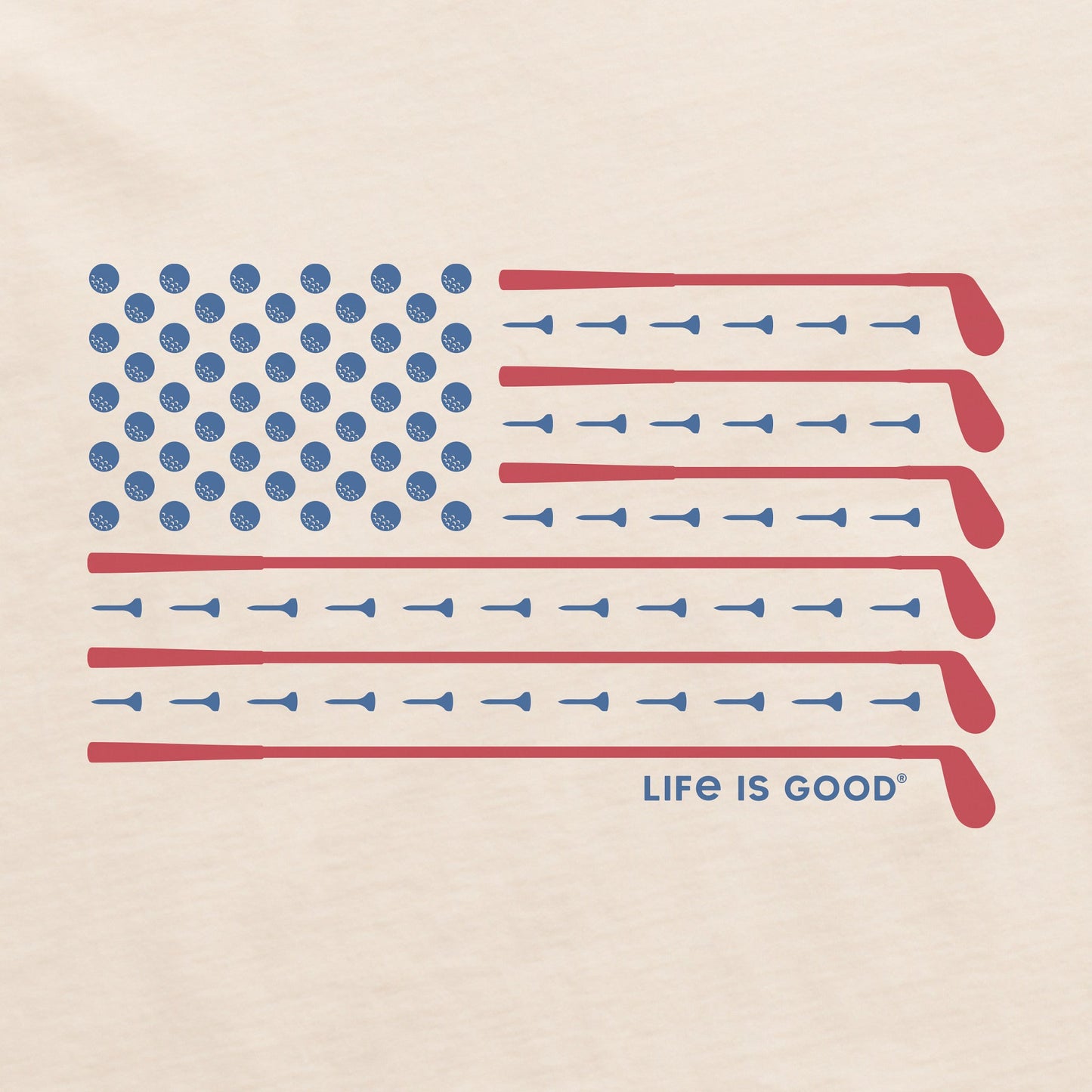 Men's Golf Flag Short Sleeve Tee