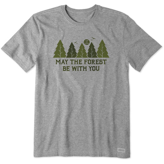 Men's May The Forest Be With You Short Sleeve Crusher Tee