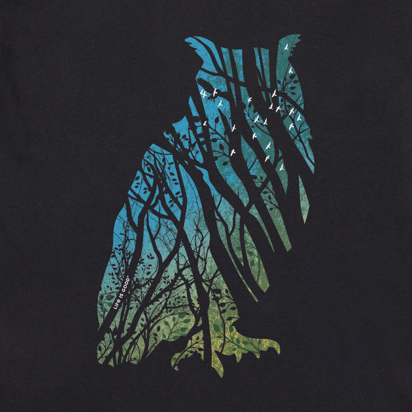 Men's Scenic Owl Short Sleeve Crusher Tee