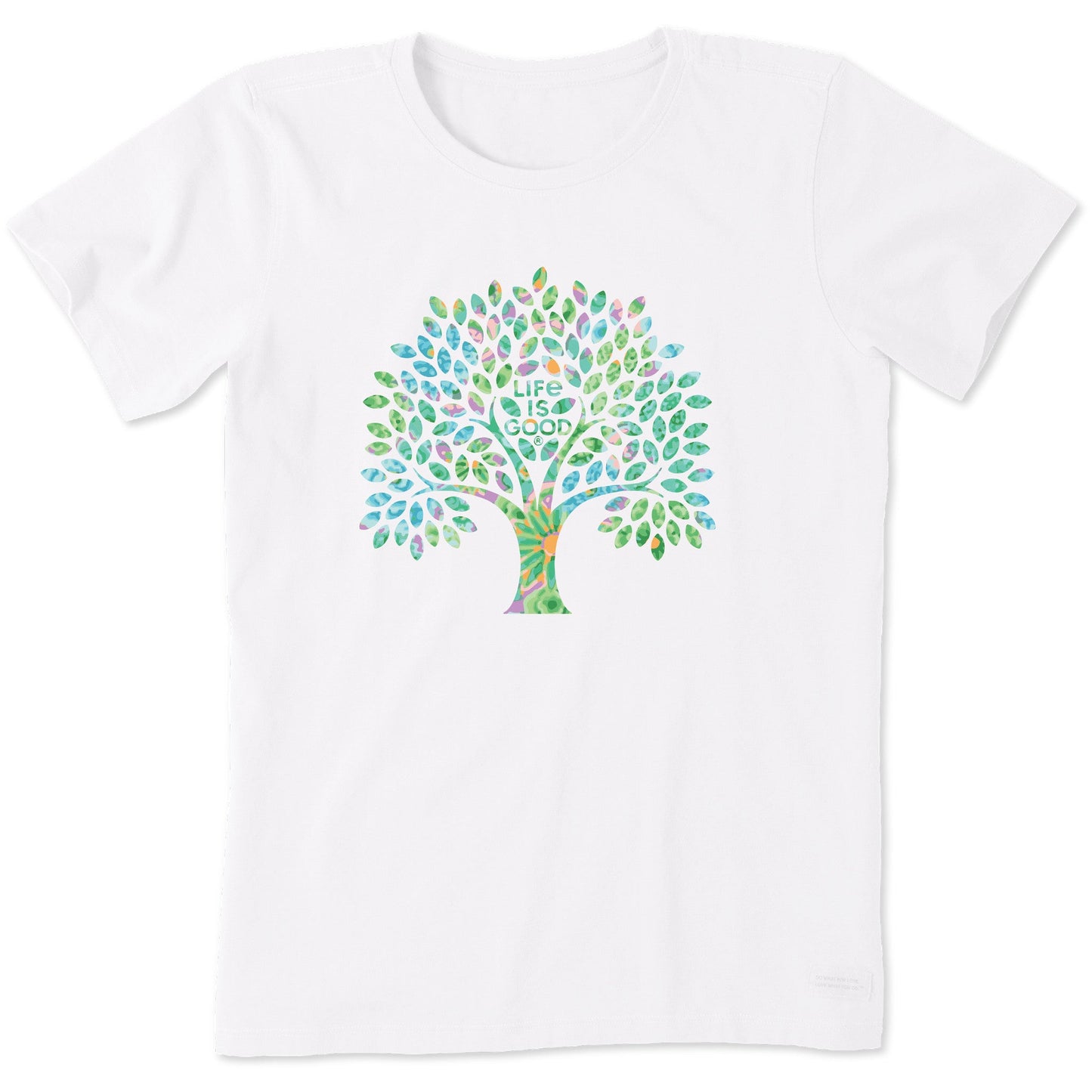 Women's Colorful Floral Tree Short Sleeve Tee