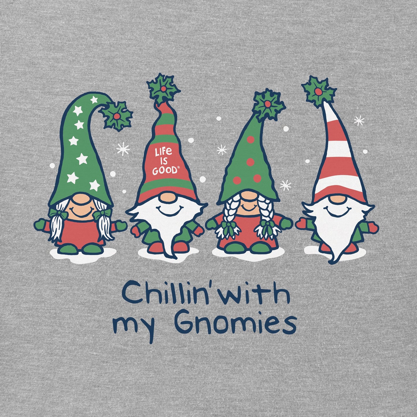 Women's Chillin' with my Gnomies Fam Long Sleeve Crusher Vee