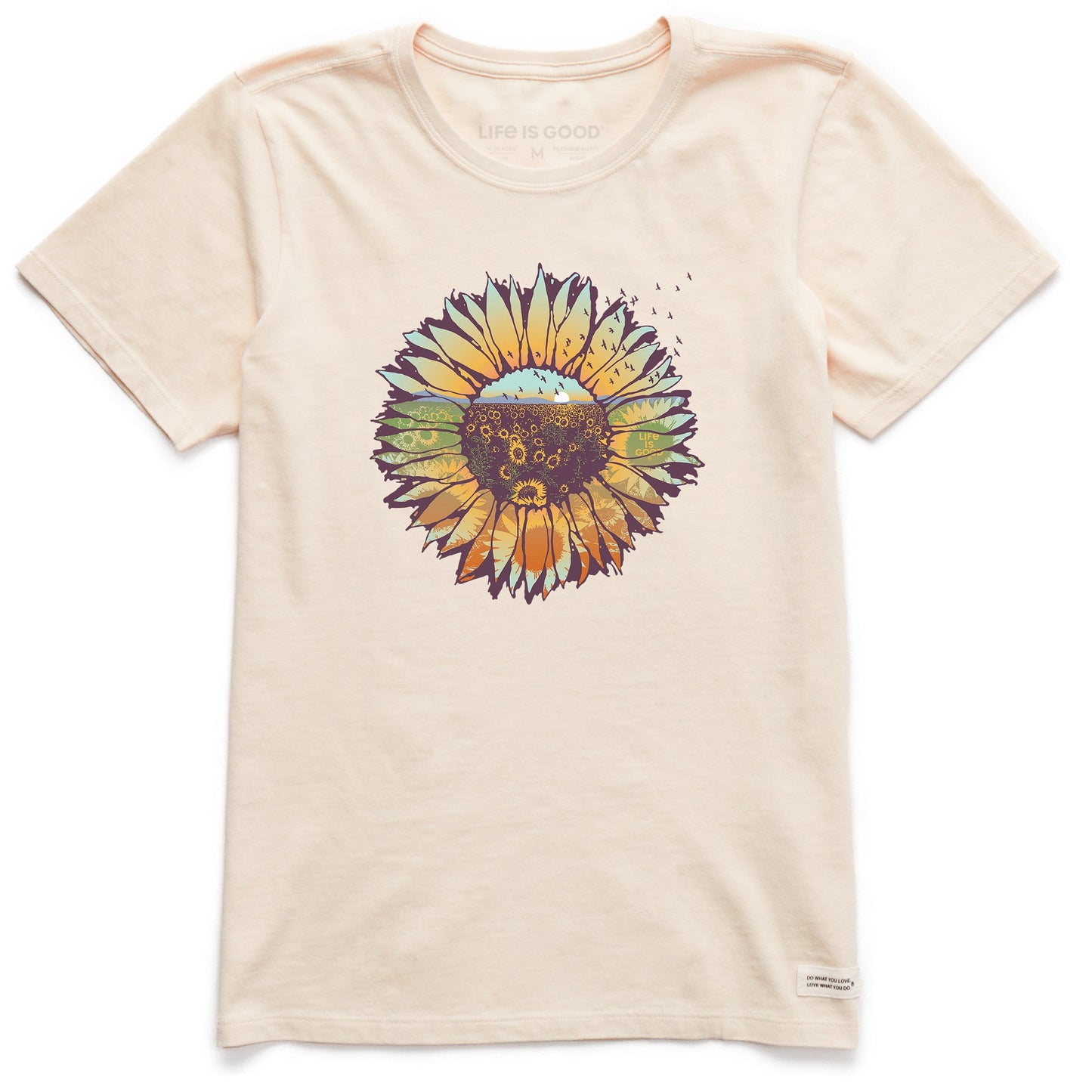Women's Sunflowerscape Short Sleeve Crusher Tee