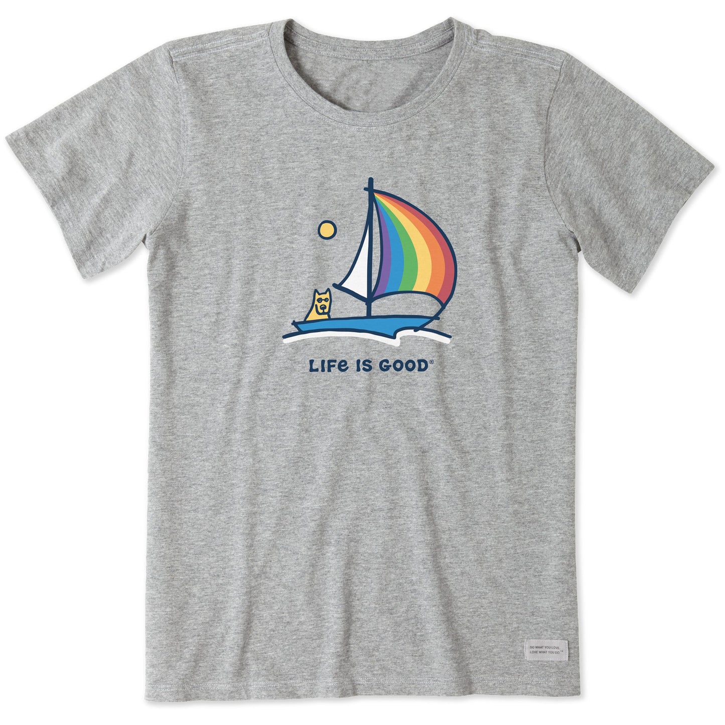 Women's Rocket Pride Sailboat Short Sleeve Crusher Tee