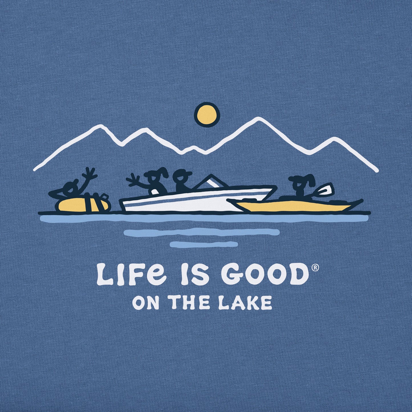 Men's Life is Good Boat Party Short Sleeve Tee