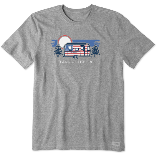Men's Land of the Free Camper Short Sleeve Tee