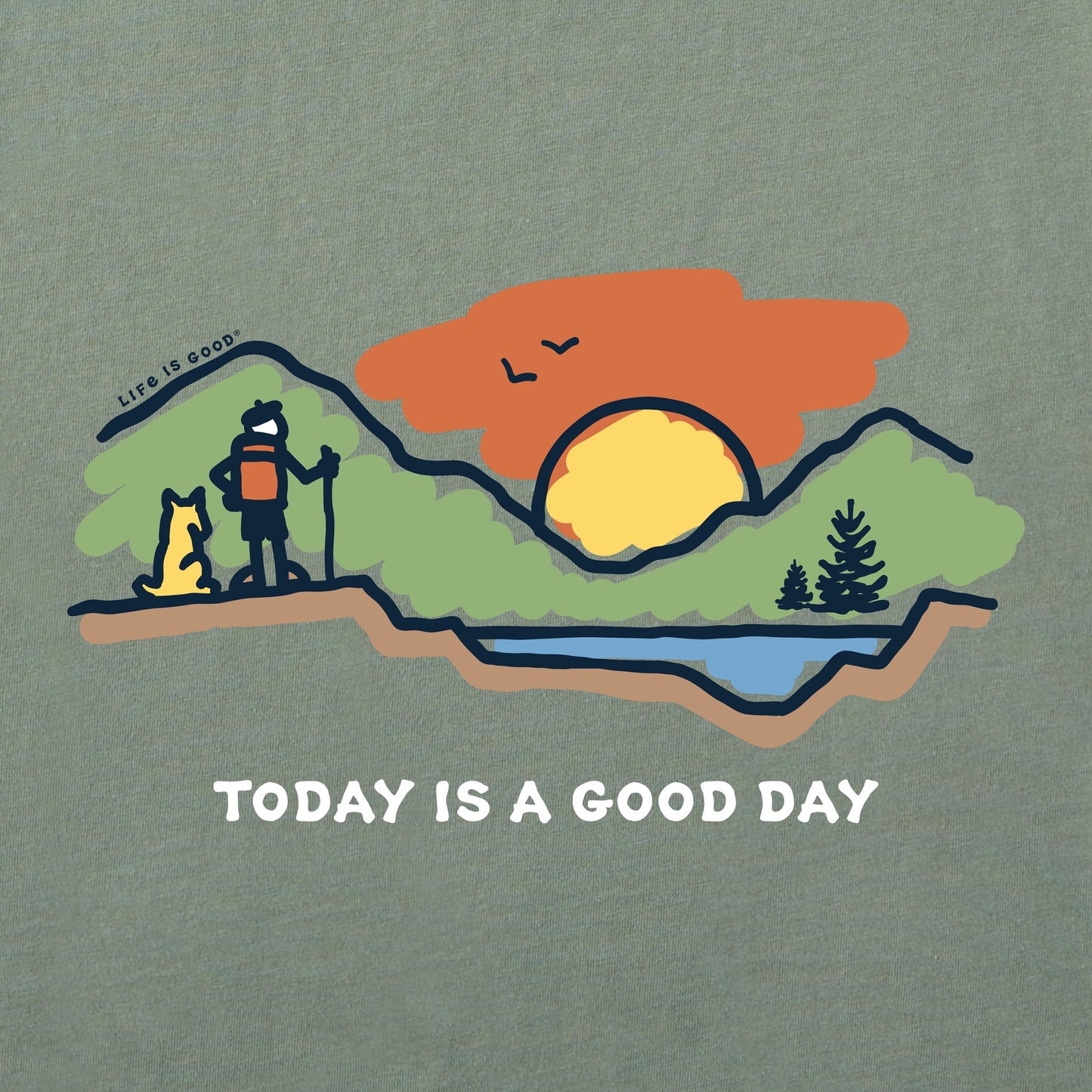 Men's Today is a Good Day Mountain Hike Short Sleeve Tee