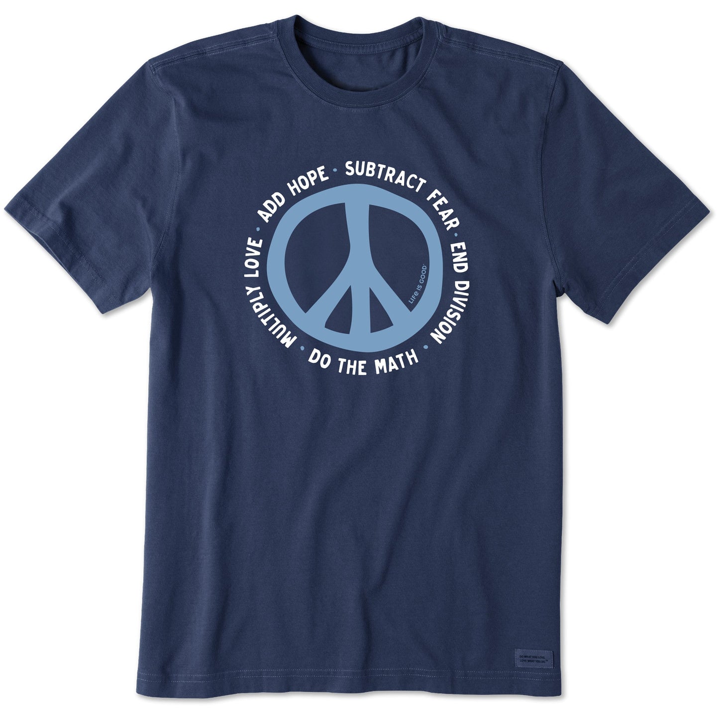 Men's Do The Math for Peace Short Sleeve Crusher Tee