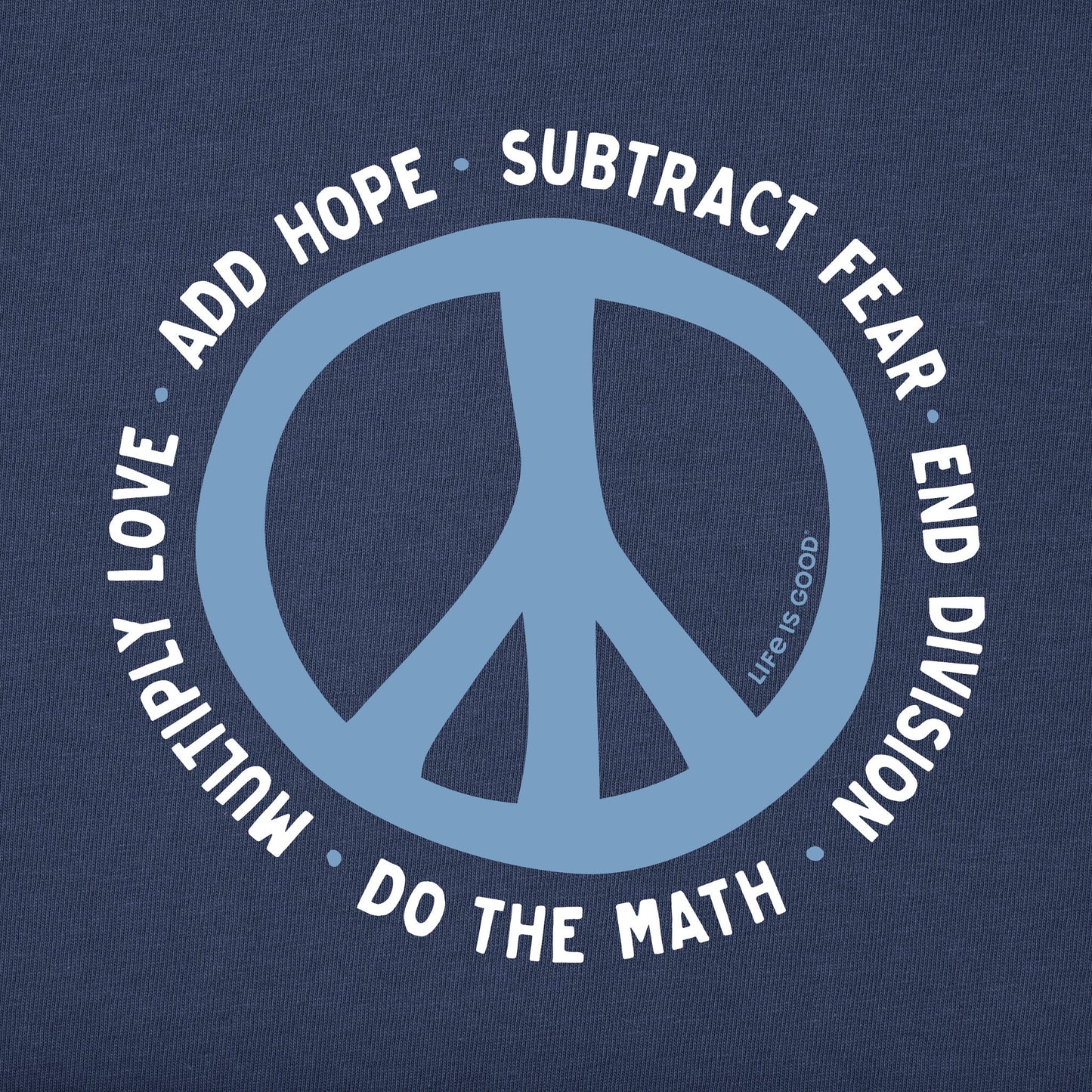 Men's Do The Math for Peace Short Sleeve Crusher Tee