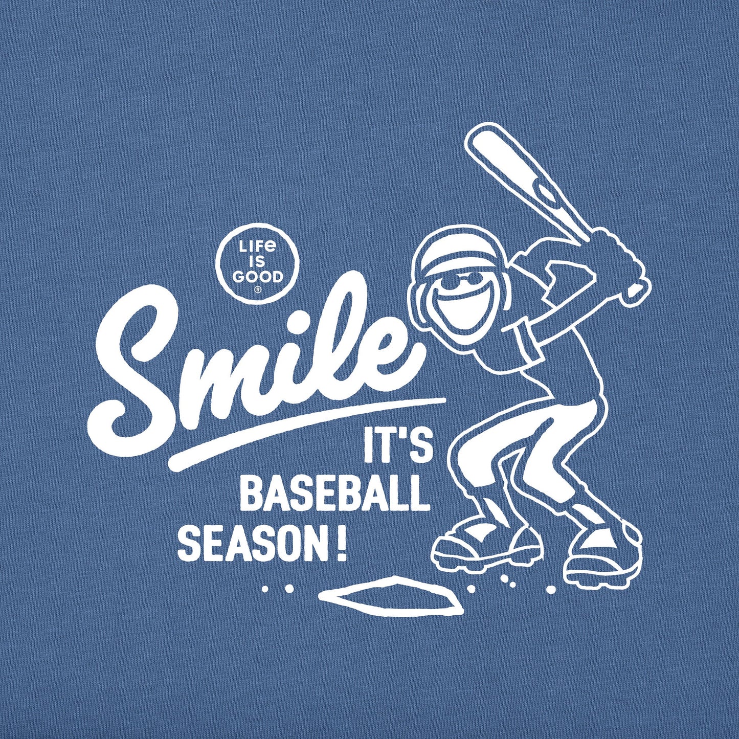 Men's Smile It's Baseball Season Jake Short Sleeve Tee