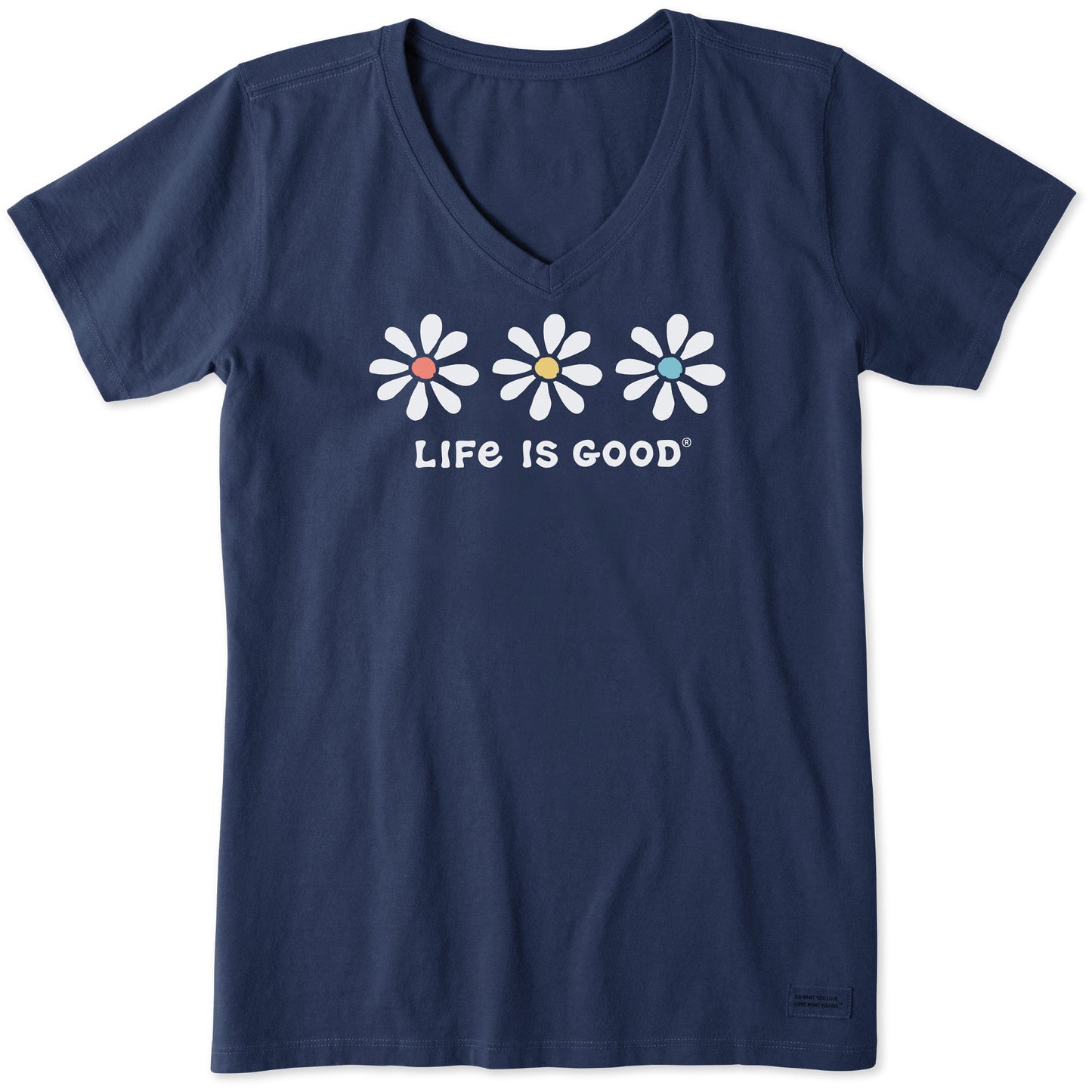 Women's 3 Daisies Short Sleeve Vee